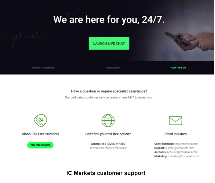 IC Markets customer support
